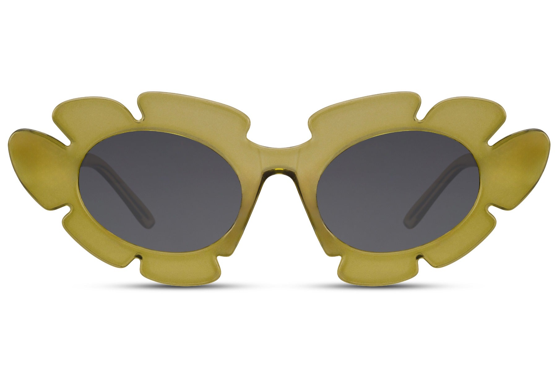 Blomster hurtigbriller i grøn set fra fronten