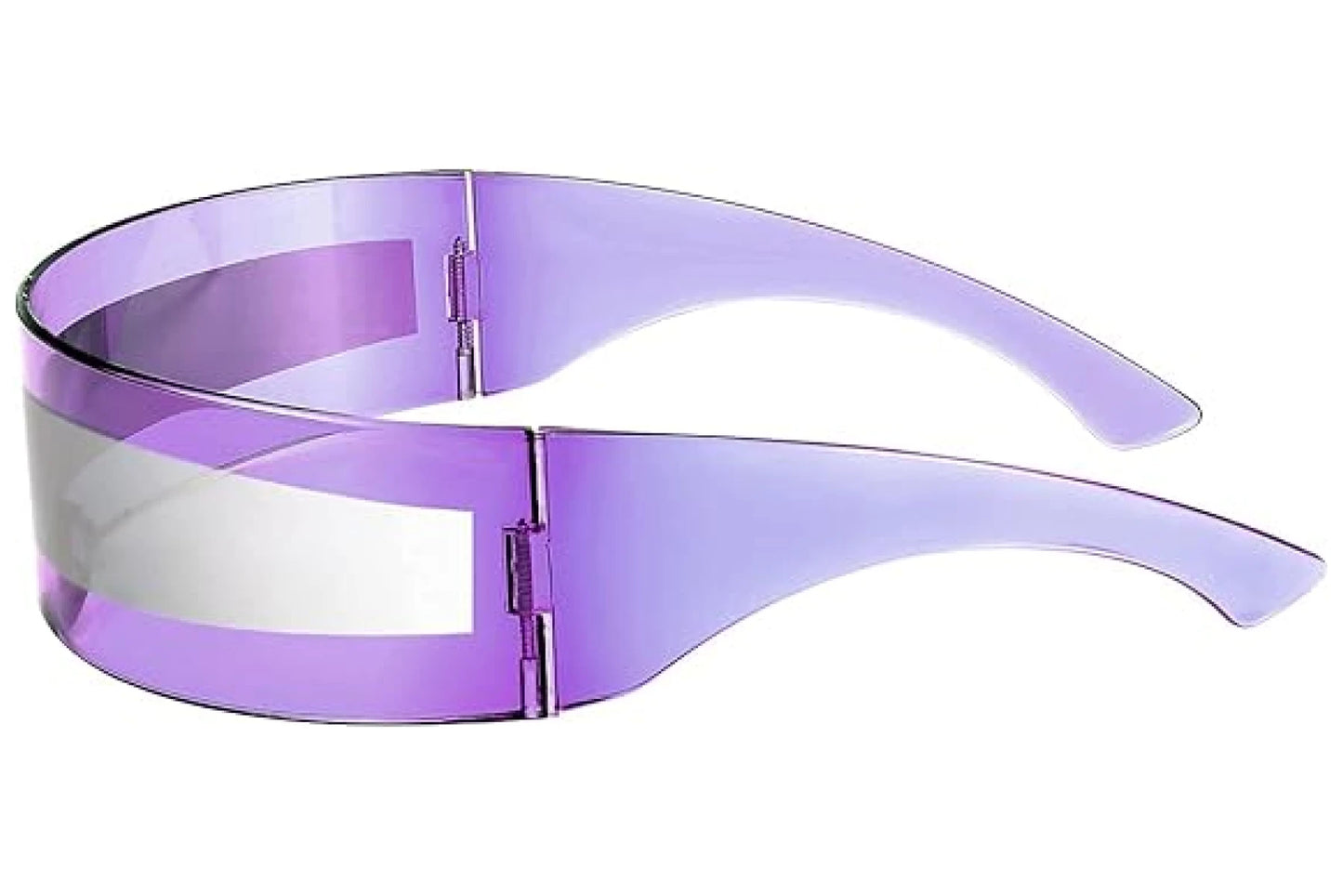 Futuristisk hurtigbrille i lilla farve set mere fra siden