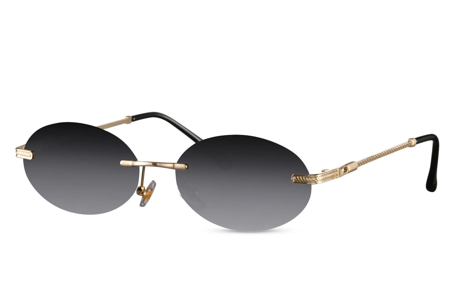 Morpheus hurtigbriller i guld og grå set fra siden