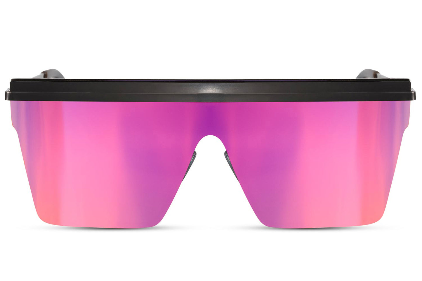 Rigmands hurtigbriller med trapez formede glas i pink set fra fronten
