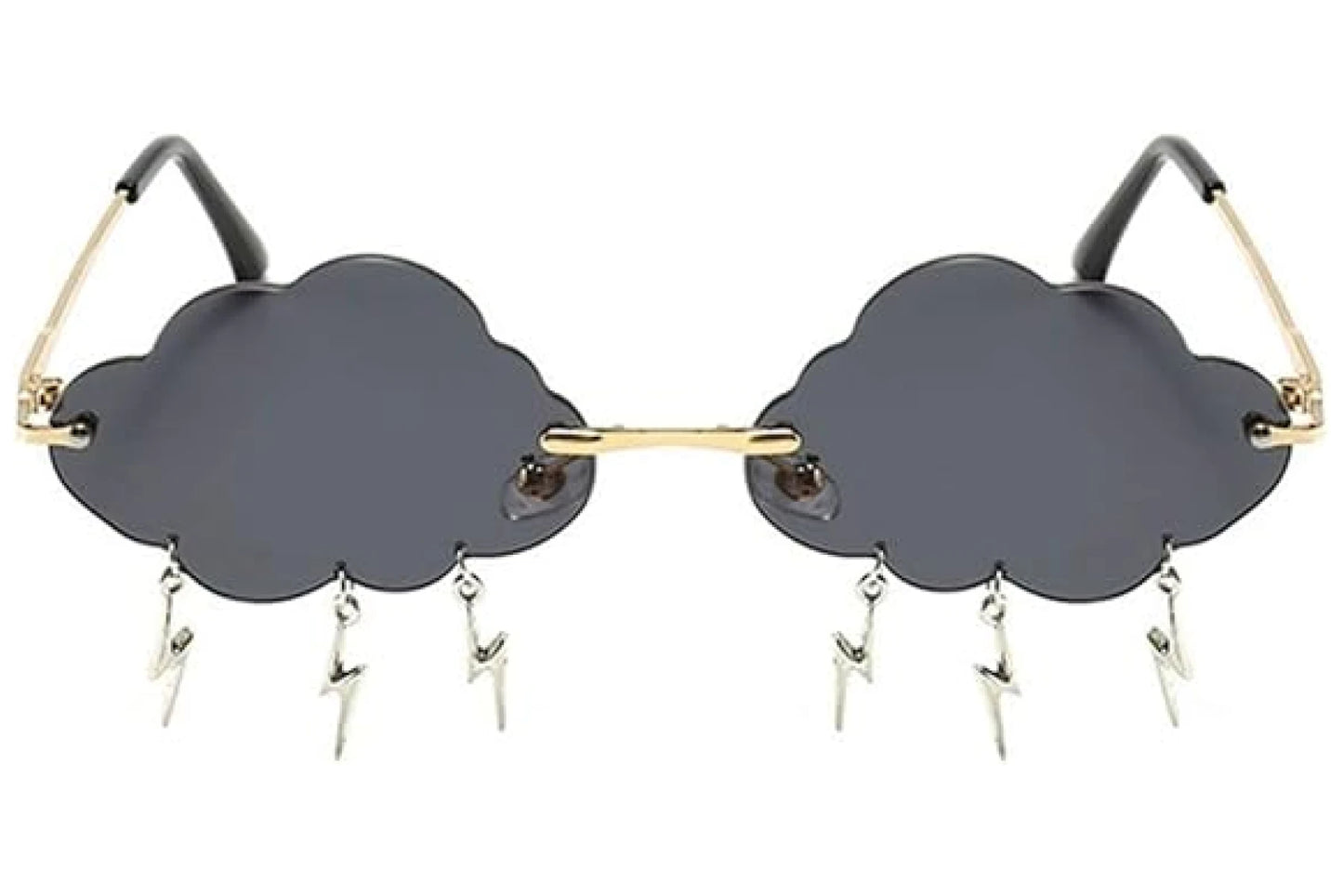 Tordensky hurtigbriller solbriller sort set fra fronten