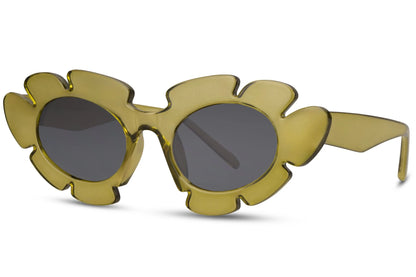 Blomster hurtigbriller i grøn set fra siden