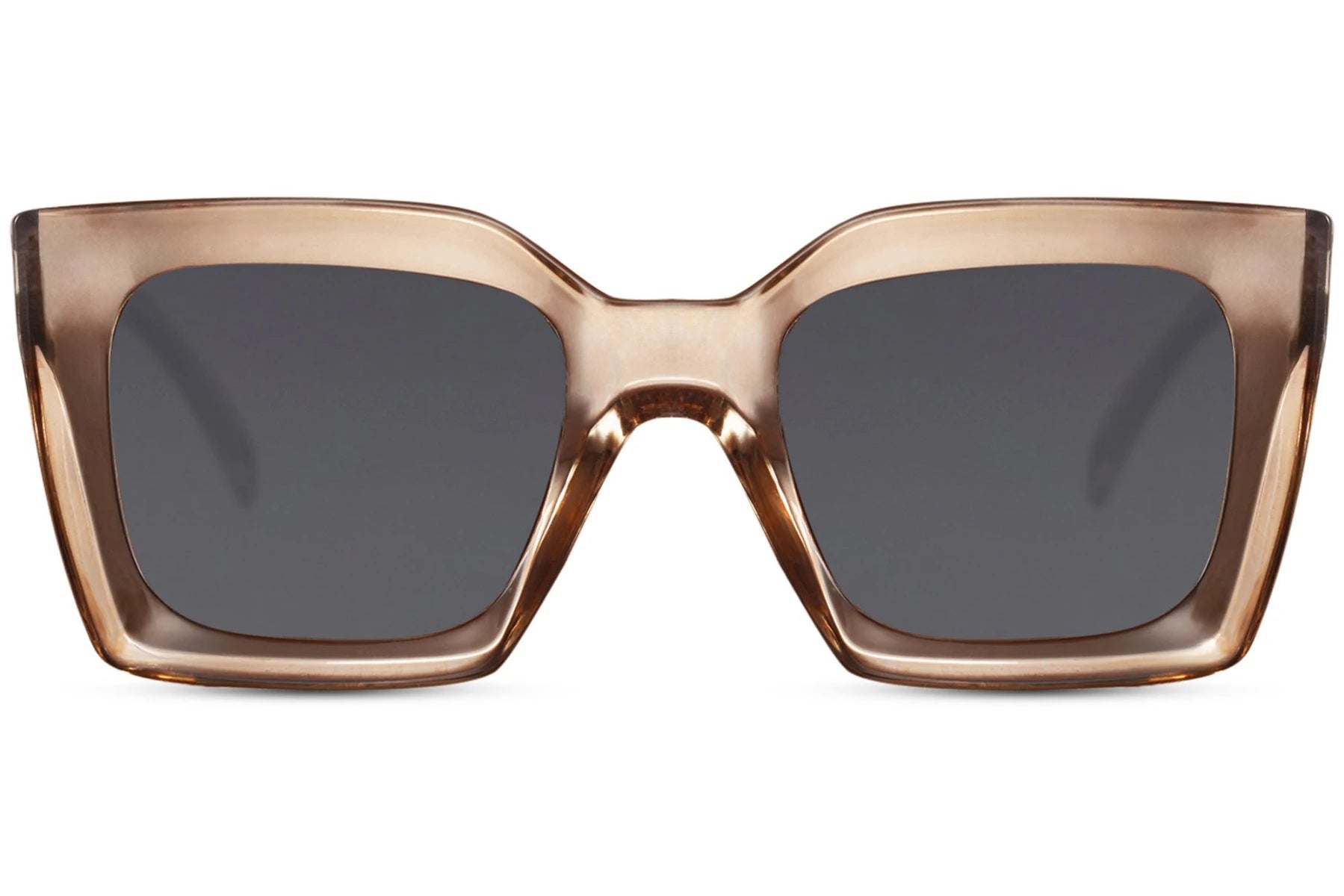 Hurtigbriller i bronze stel og firkantet design 2