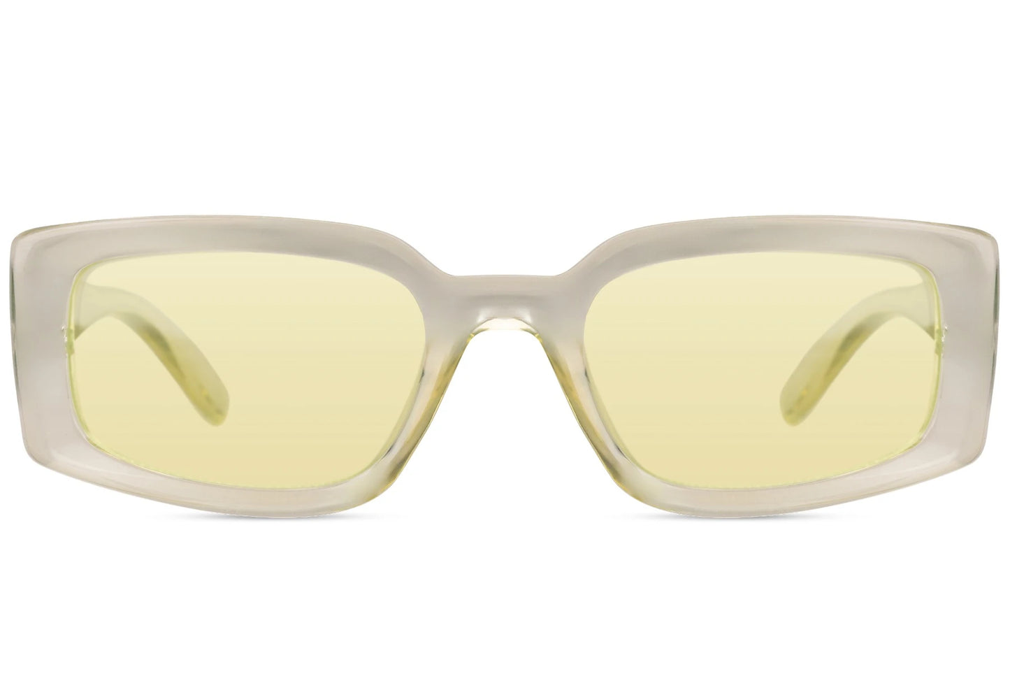 Hurtigbriller kegleformet stænger i creme farve set fra fronten