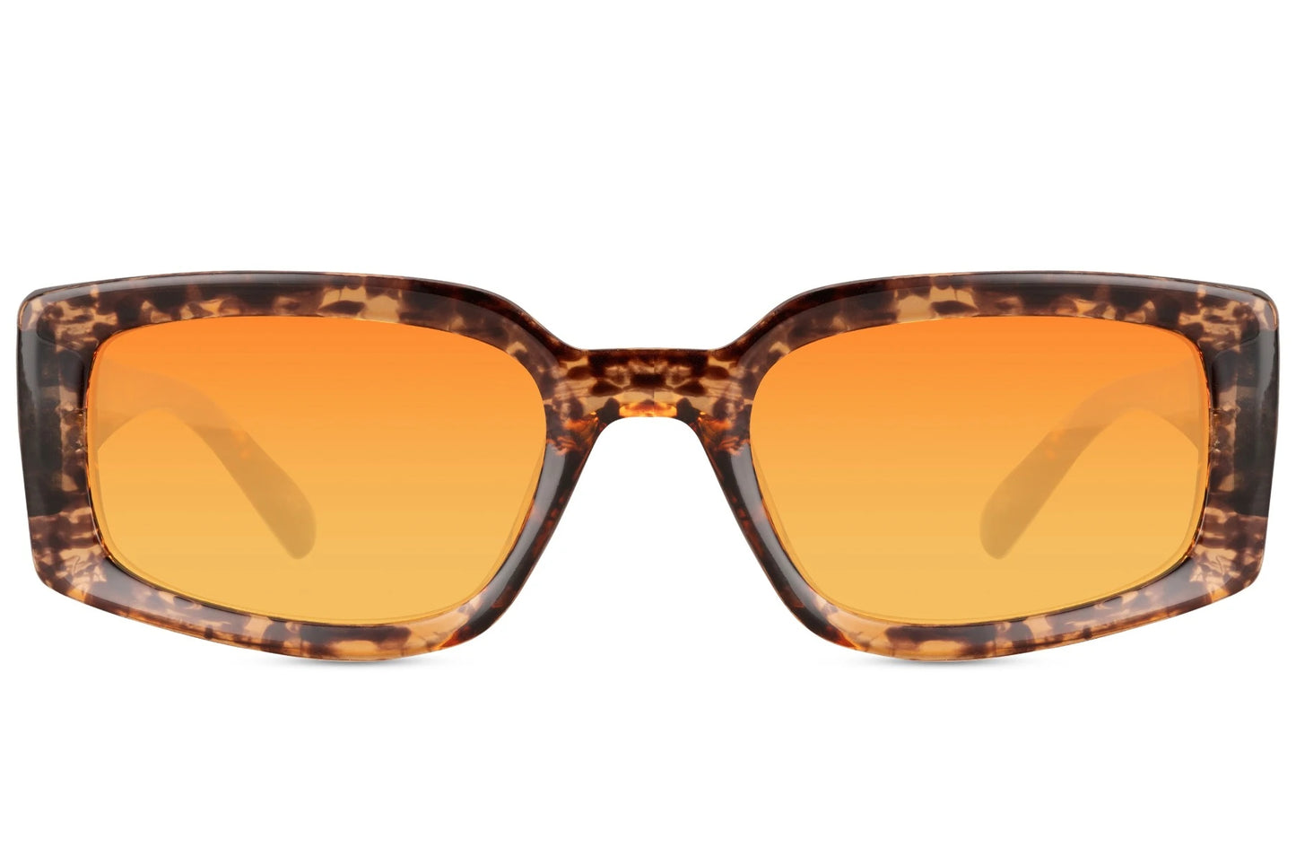 Hurtigbriller kegleformet stænger i orange farve set fra fronten