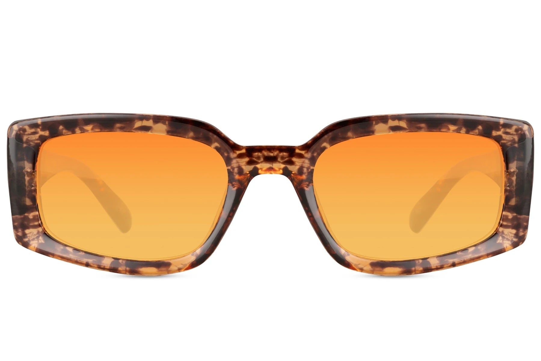 Hurtigbriller kegleformet stænger i orange farve set fra fronten