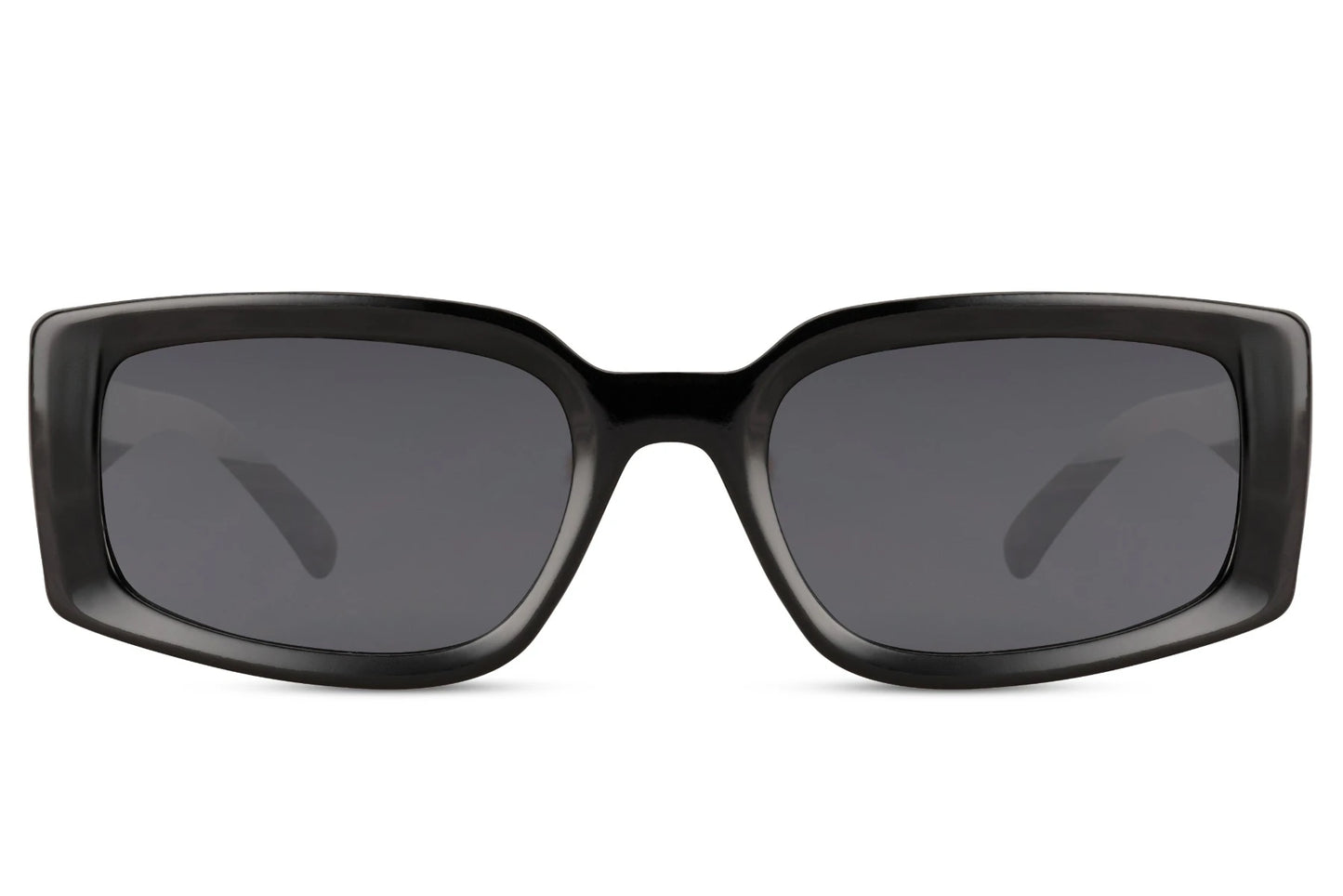 Hurtigbriller kegleformet stænger i sort farve set fra fronten