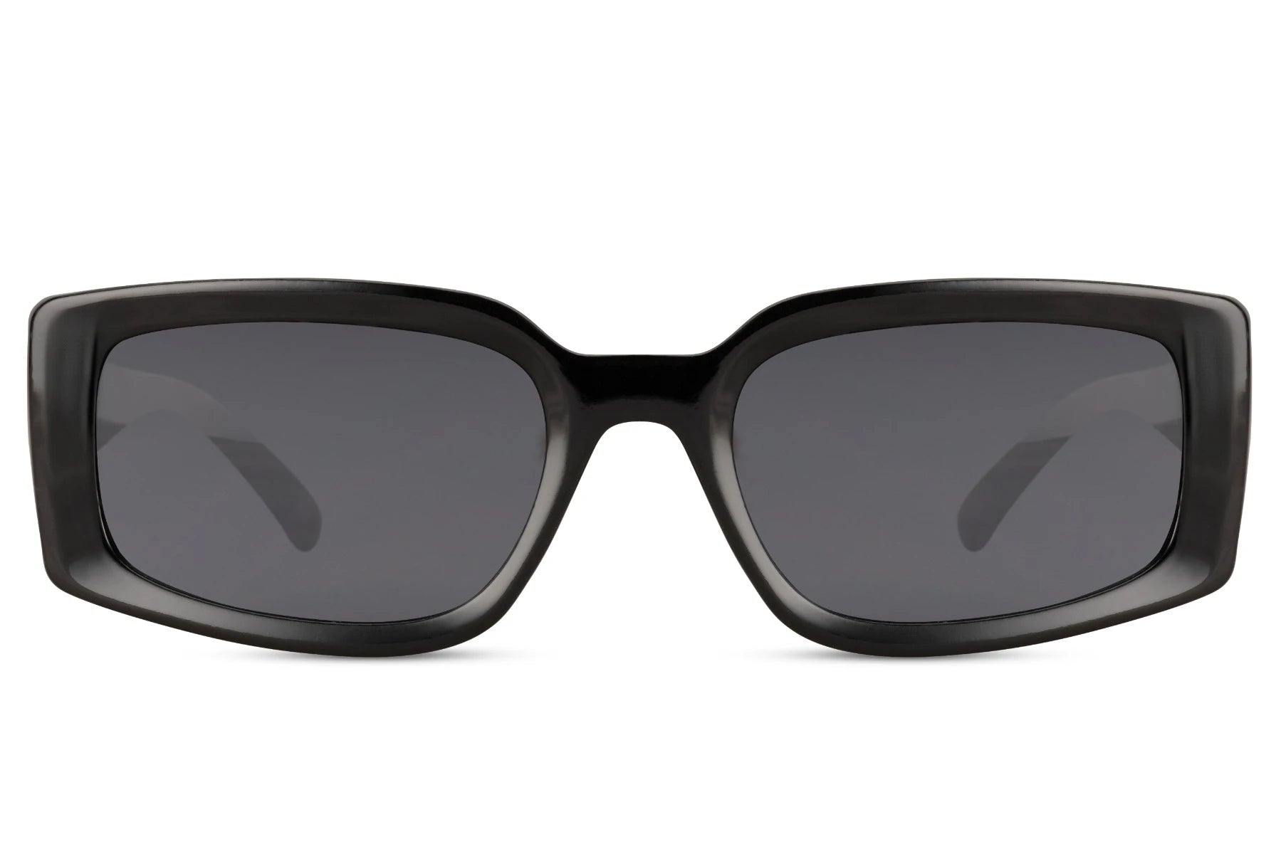 Hurtigbriller kegleformet stænger i sort farve set fra fronten