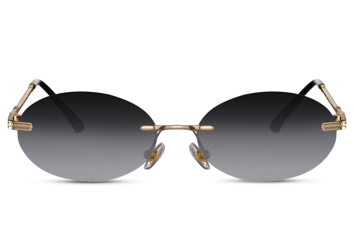 Morpheus hurtigbriller i guld og grå set fra fronten