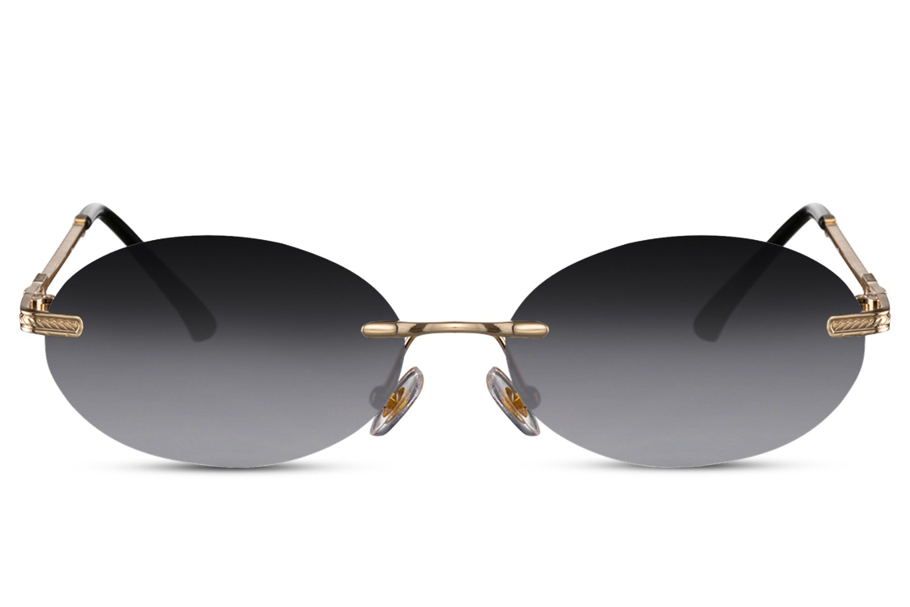 Morpheus hurtigbriller i guld og grå set fra fronten