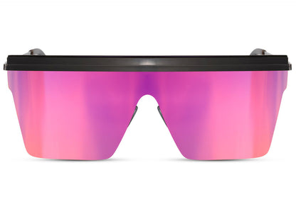 Rigmands hurtigbriller med trapez formede glas i pink set fra fronten