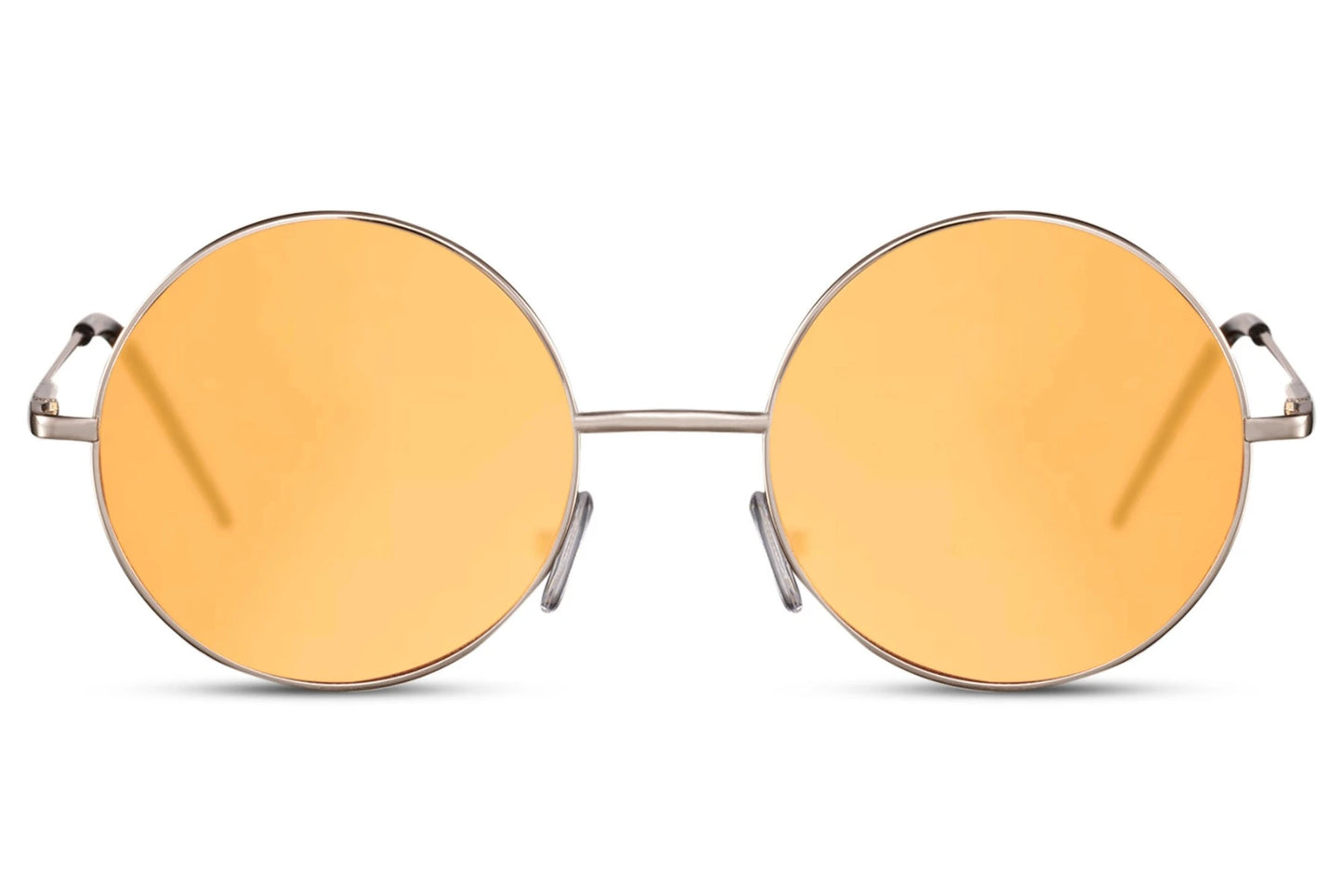 Runde hurtige solbriller i orange glas 2