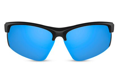 Ultimative hurtigbriller i blå glas set fra fronten